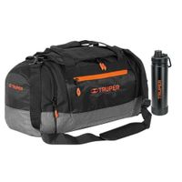 MALETA DEPORTIVA GIMNASIO VIAJE CAMPING + TOMATODO TRUPER Negro
