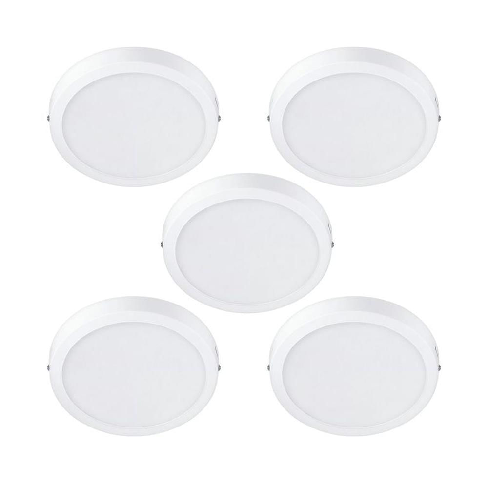 KIT 5 FOCOS LED PHILIPS DOWNLIGHT 24W CÁLIDA Blanco