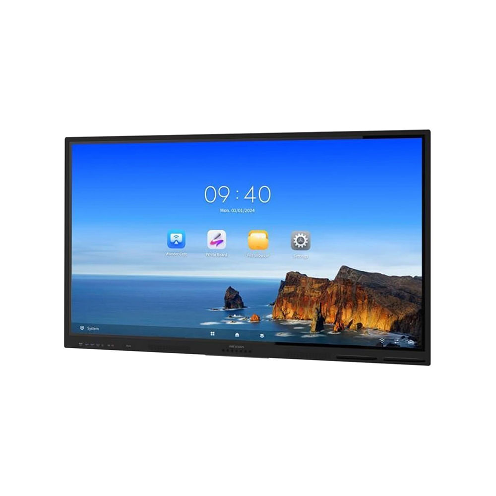 Pantalla Interactiva Hikvision 86 4K Android 13 8GB Táctil - Perfecta para Presentaciones y Educ
