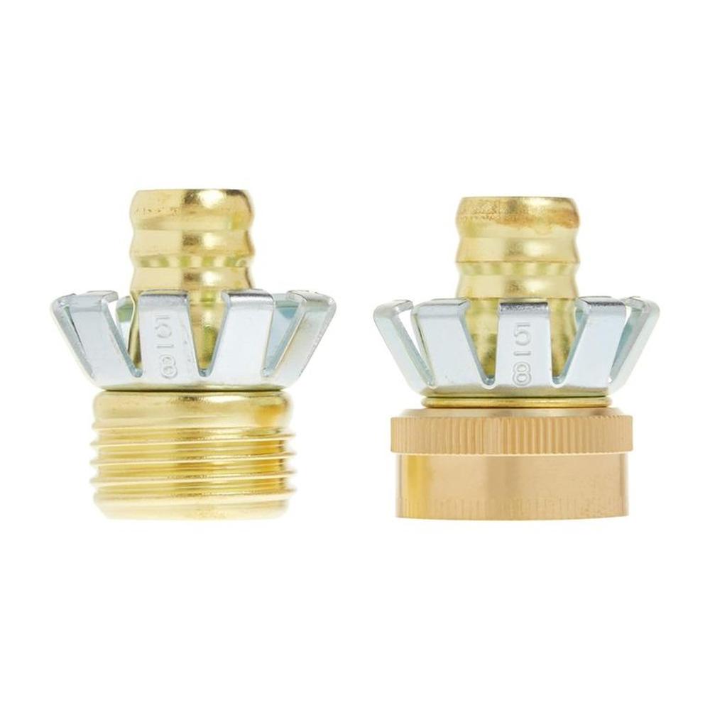 Terminales de Metal hembra y macho conector para Manguera 58”