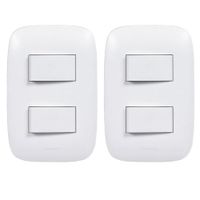 Interruptor conmutado doble 2 Und Domino Sencia AP1201 Bticino