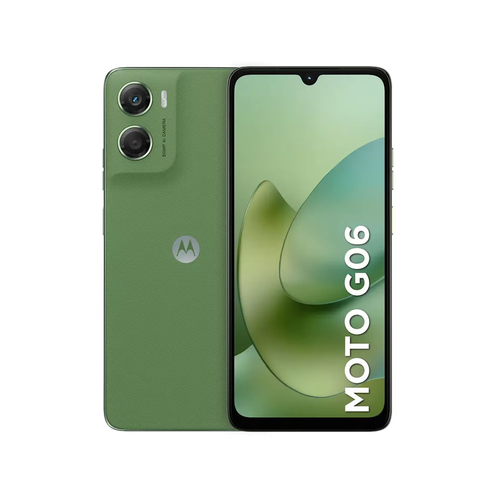 Motoro G06 XT2535-2 - Smartphone Android 64 GB Verde Pantalla Táctil y Conectividad Avanzada
