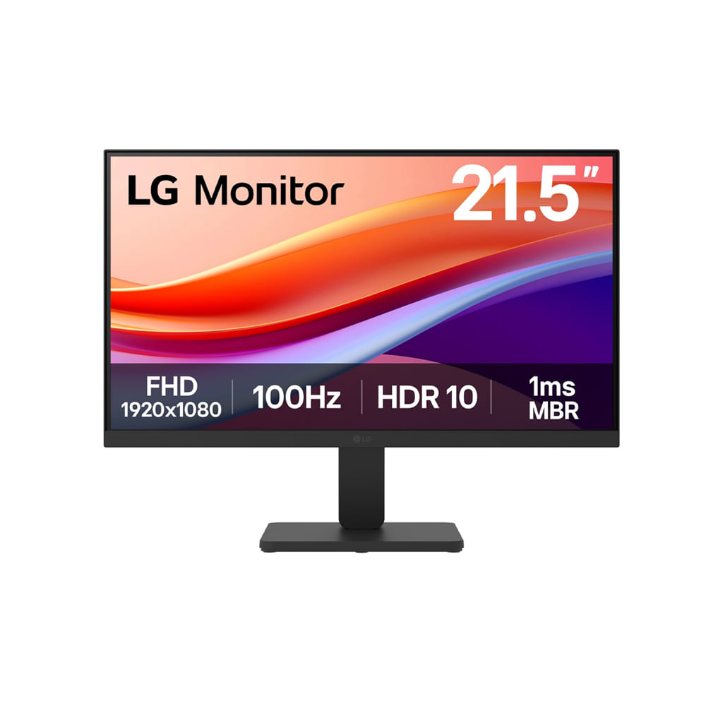 Monitor LG 21.5 FHD 100Hz respuesta 1ms - Pantalla ideal para gaming y uso diario