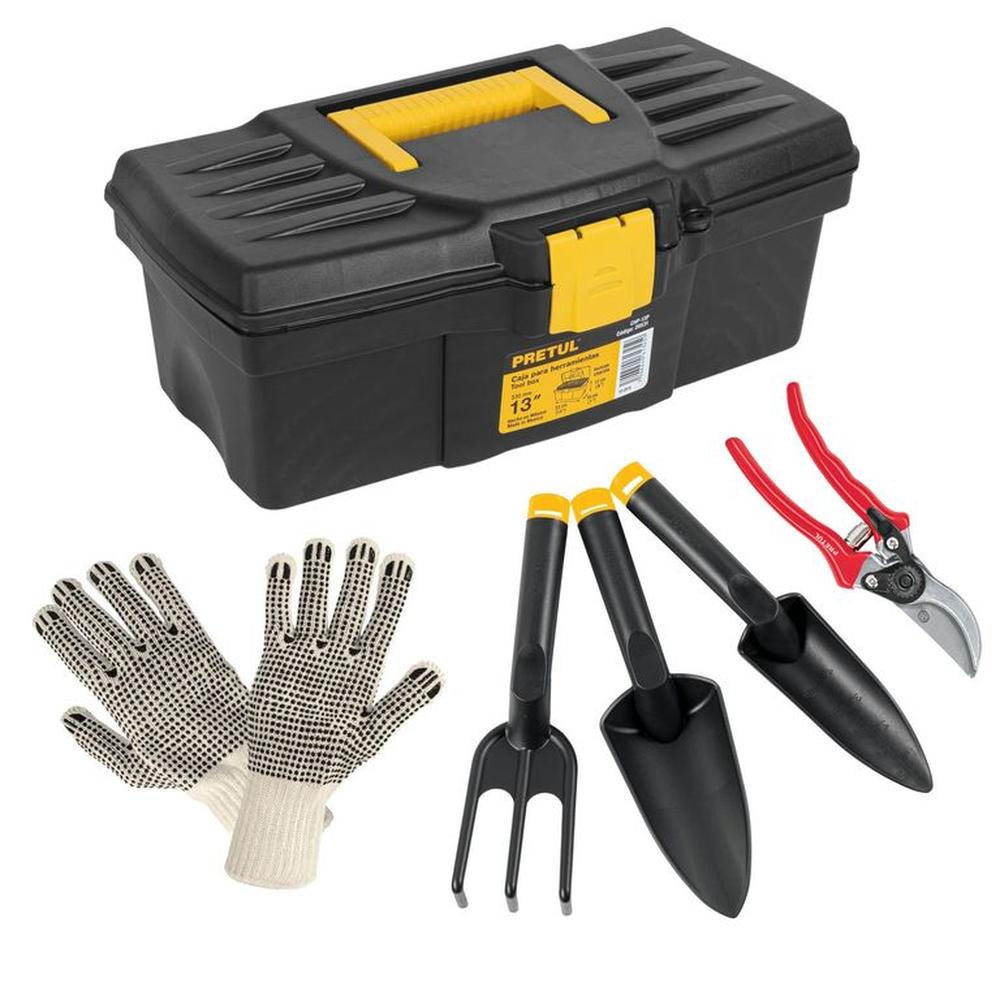 Juego herramientas para jardín 6 piezas, Pretul