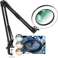 Brazo Plegable Lampara Led para Escritorio Lupa 10x