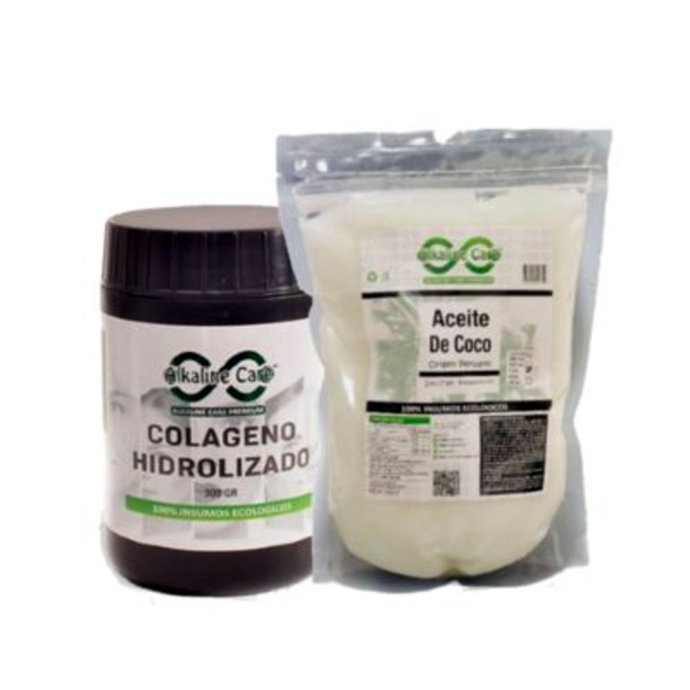 Aceite de Coco Sachet 1lt  + Colágeno Hidrolizado 300gr