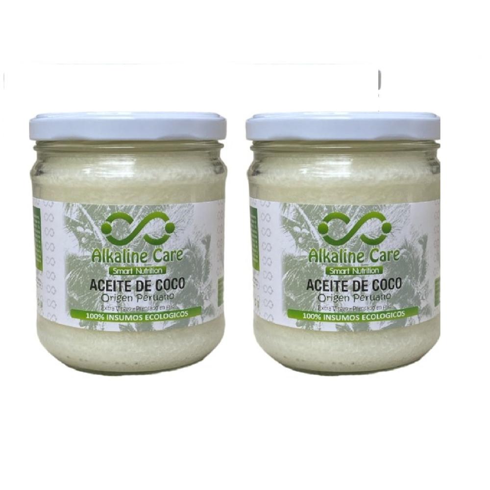 Aceite De Coco frasco 500ml x 2 (Primer Prensado en Frío)