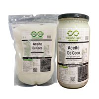 Aceite De Coco 2Lts  (1L Sachet  + 1L Frasco)