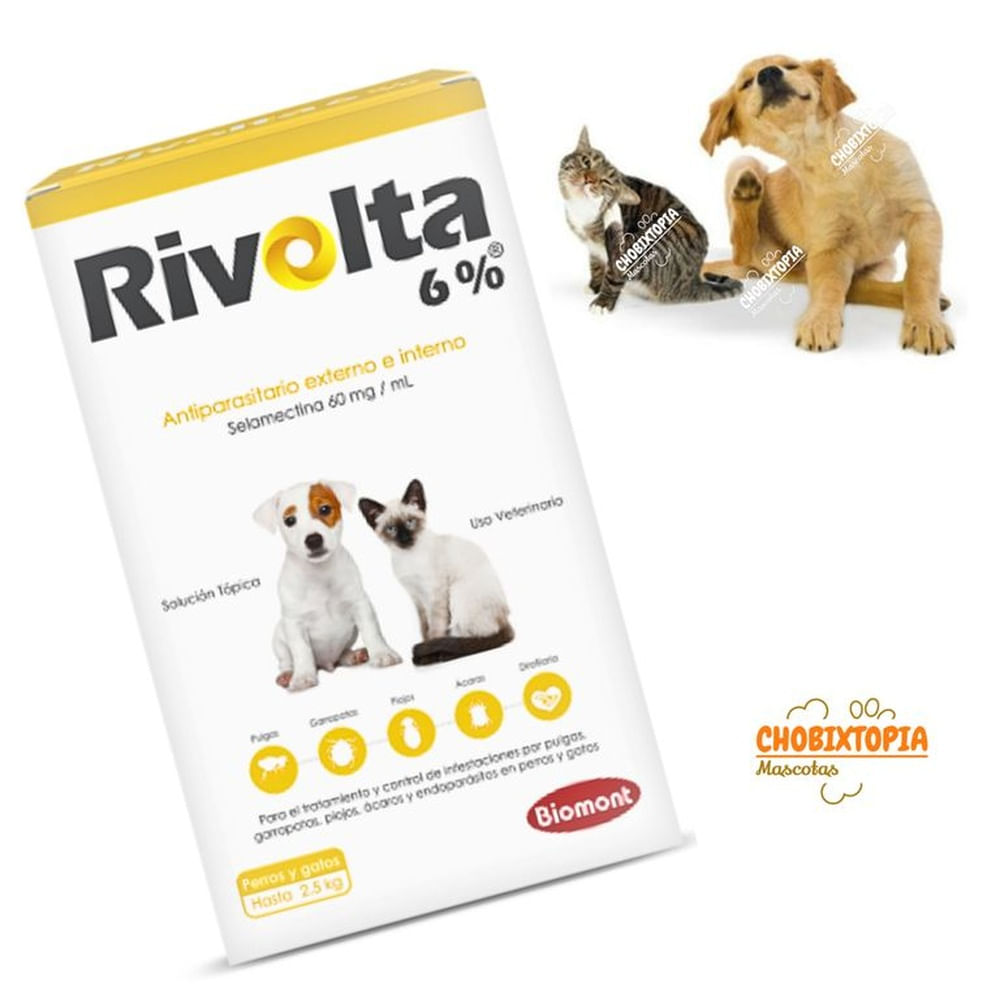 RIVOLTA 6% PERROS Y GATOS HASTA 2.5 Kg-0.25 mL PIPETA