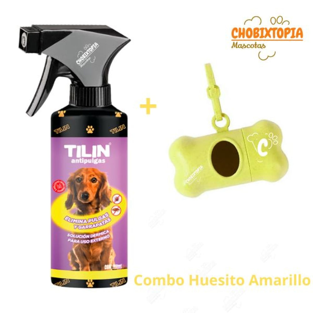 ANTIPULGAS TILIN x 180mL - PORTABOLSA AMARILLO