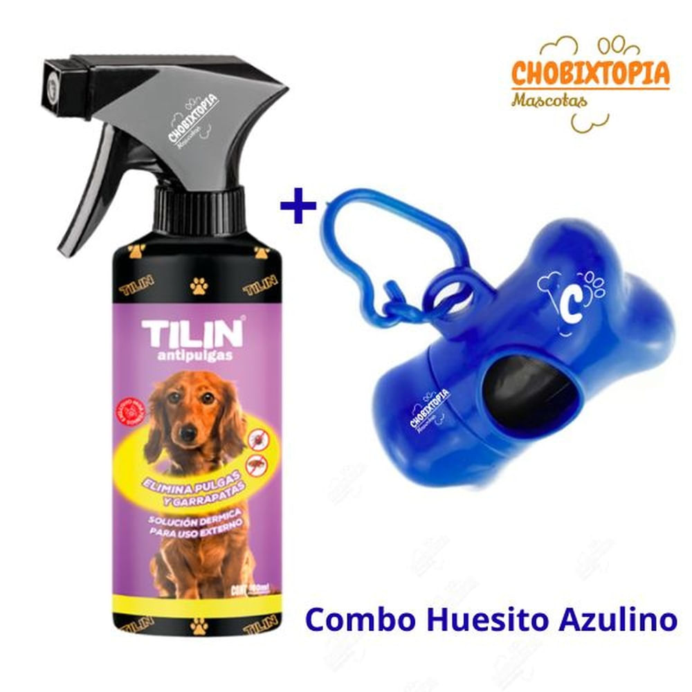 ANTIPULGAS TILIN x 180mL - PORTABOLSA AZULINO