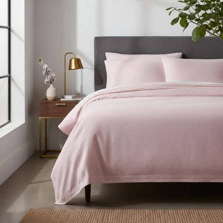 Juego de sabanas  algodón pima interiotex  180 hilos King color Rosadito