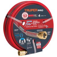 Manguera de riego 5/8"" super reforzada 4 capas 20 m conectores metal