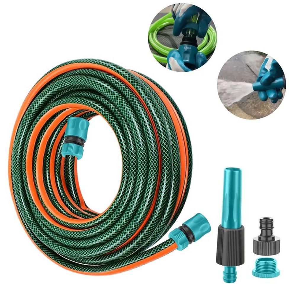 Manguera para hidrolavadora riego expandible 10m conectores rápidos