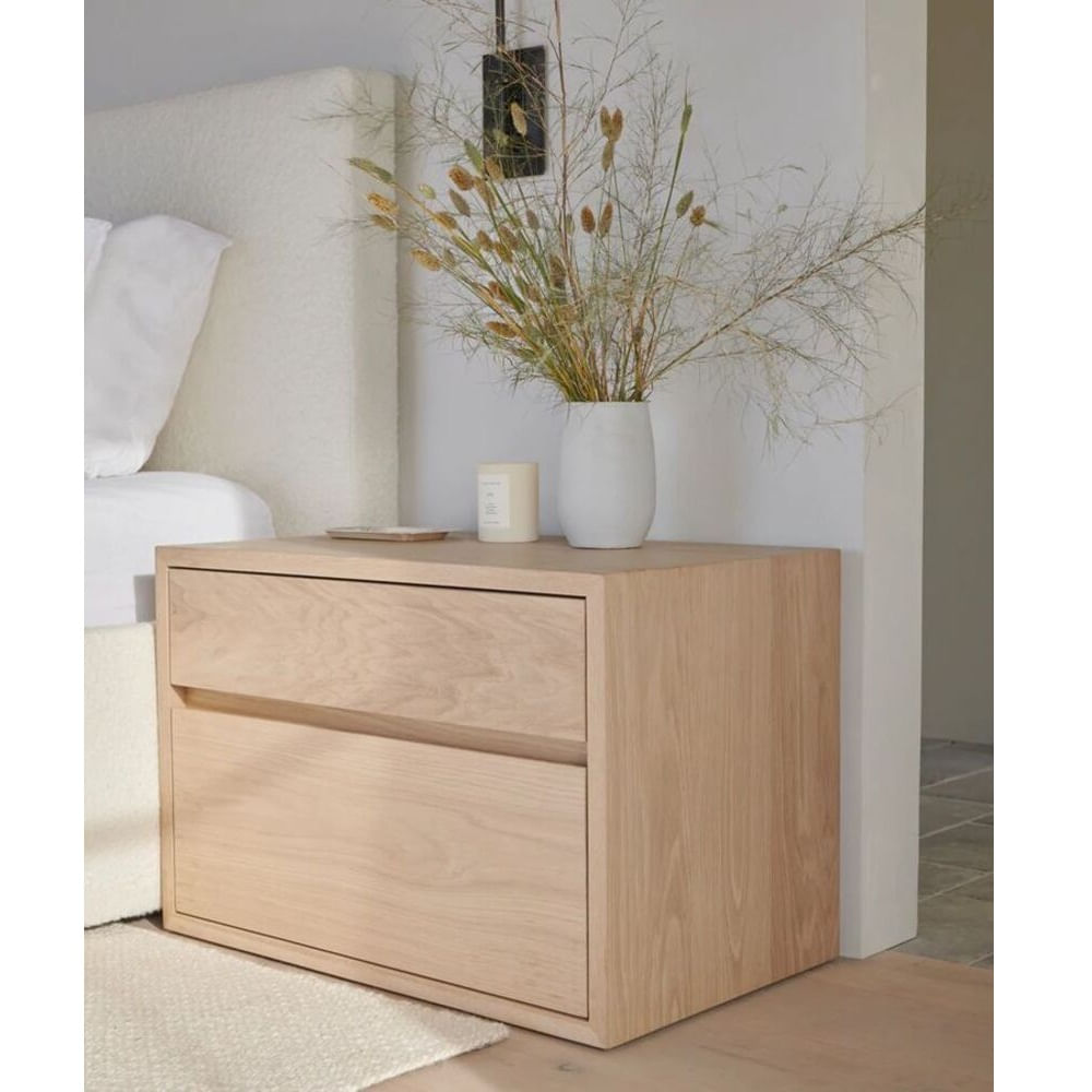 Velador Moderno Valeria 2 Cajones Panela TU MESITA