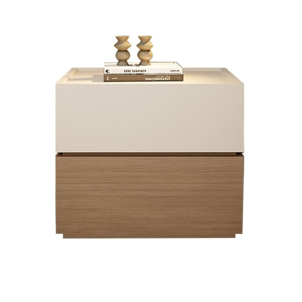 Velador Moderno Lara 2 Cajones Capri/Espresso TU MESITA