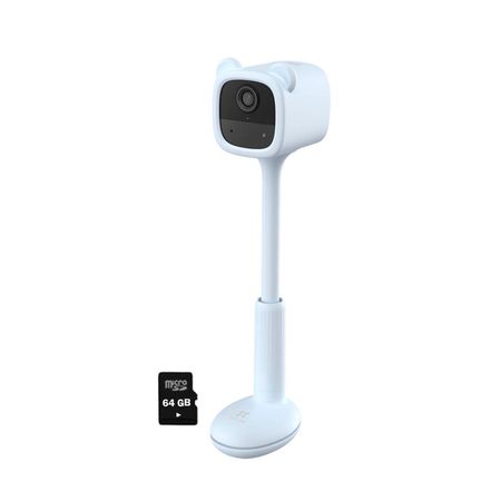 Monitor de Bebé BM1 Full Hd 2Mp Ezviz Celeste Wifi Inalámbrico Batería 64GB