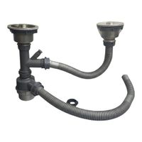 Desague y Trampa doble RINOX Lavadero Multifuncional Premium Anti Olores
