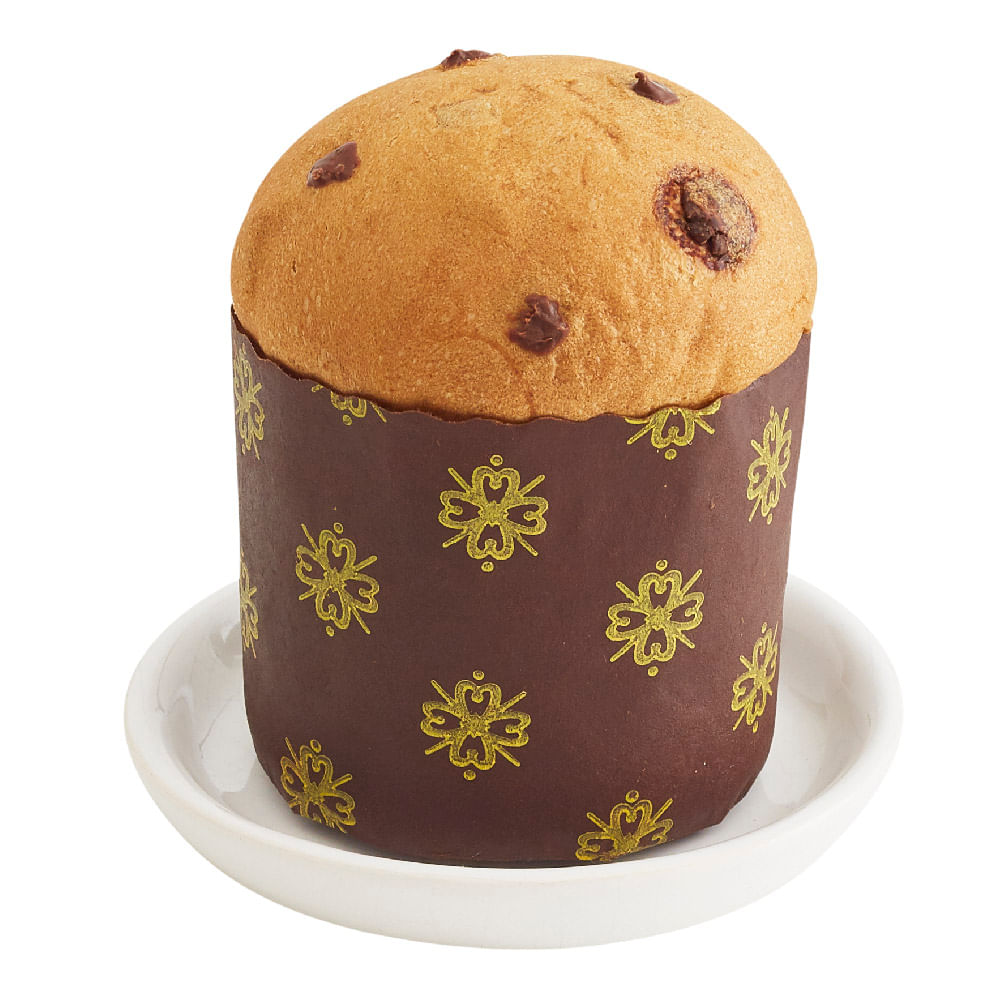 Panetoncito con Chispas Sabor Chocolate Bolsa 1un x 80g
