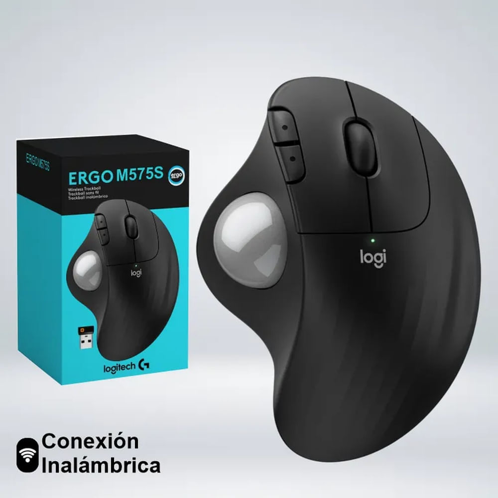 MOUSE ERGO M575S TRACKBALL SILENT WIRELESS BOLTBLUETOOTH USB-A