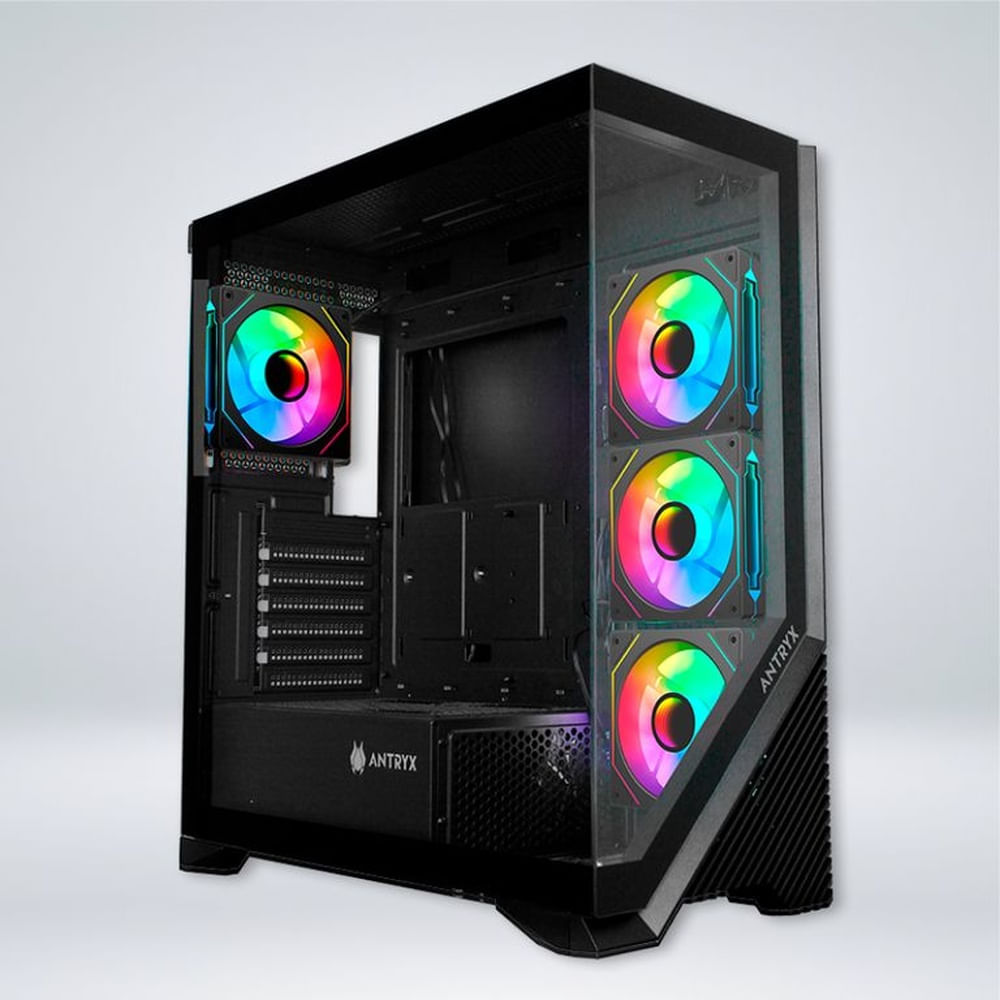 CASE ANTRYX FX 650 BLACK, ARGB FAN X4, VIDRIO TEMPLADO (AC-FX650K)