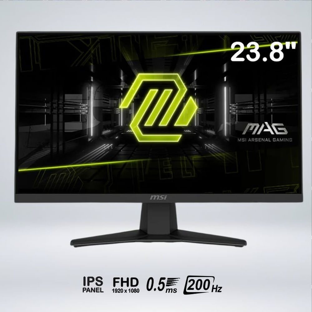 MONITOR MAG 244F FULLHD 23.8 ""RAPID IPS 200hz 0.5ms HDRready AI VISION
