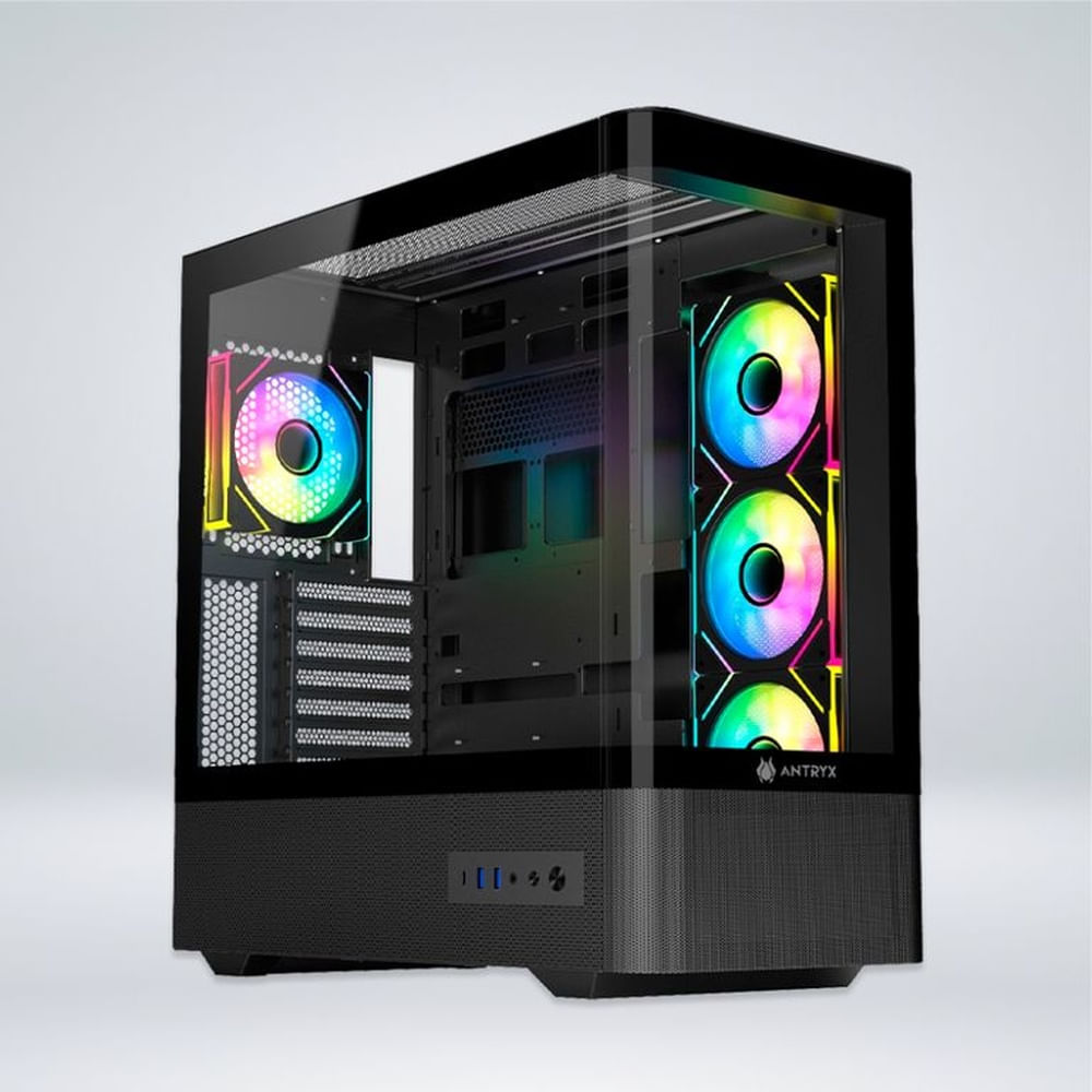 CASE ANTRYX FX 830 BLACK, INFINITY ARGB FAN X4, USB TIPO-C (AC-FX830K)