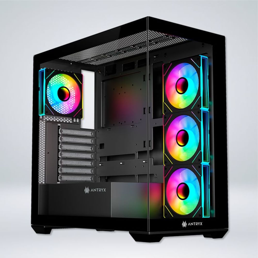 CASE ANTRYX FX 750 BLACK, ARGB FAN X4, USB TIPO-C (ACFX750K)