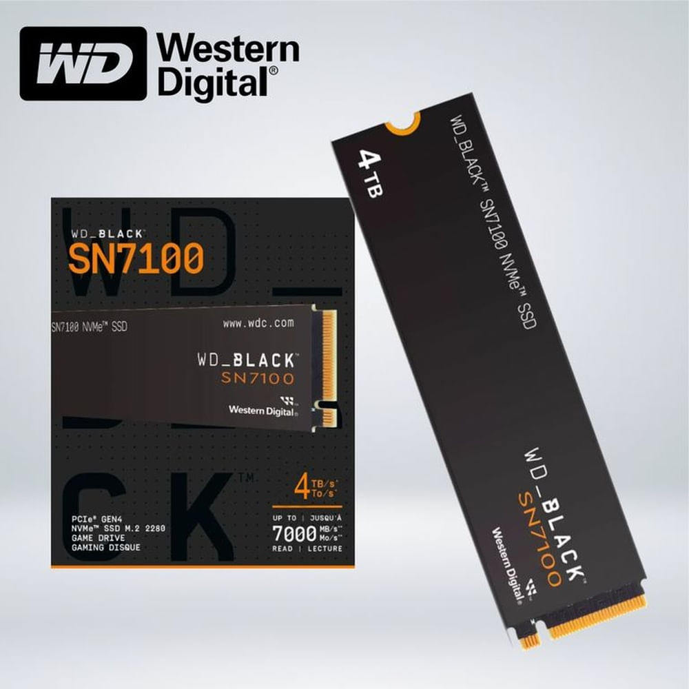 UNIDADES DE DISCO SOLIDO SSD WD DIGITAL WDBLACK SN7100 NVME - 4 TB