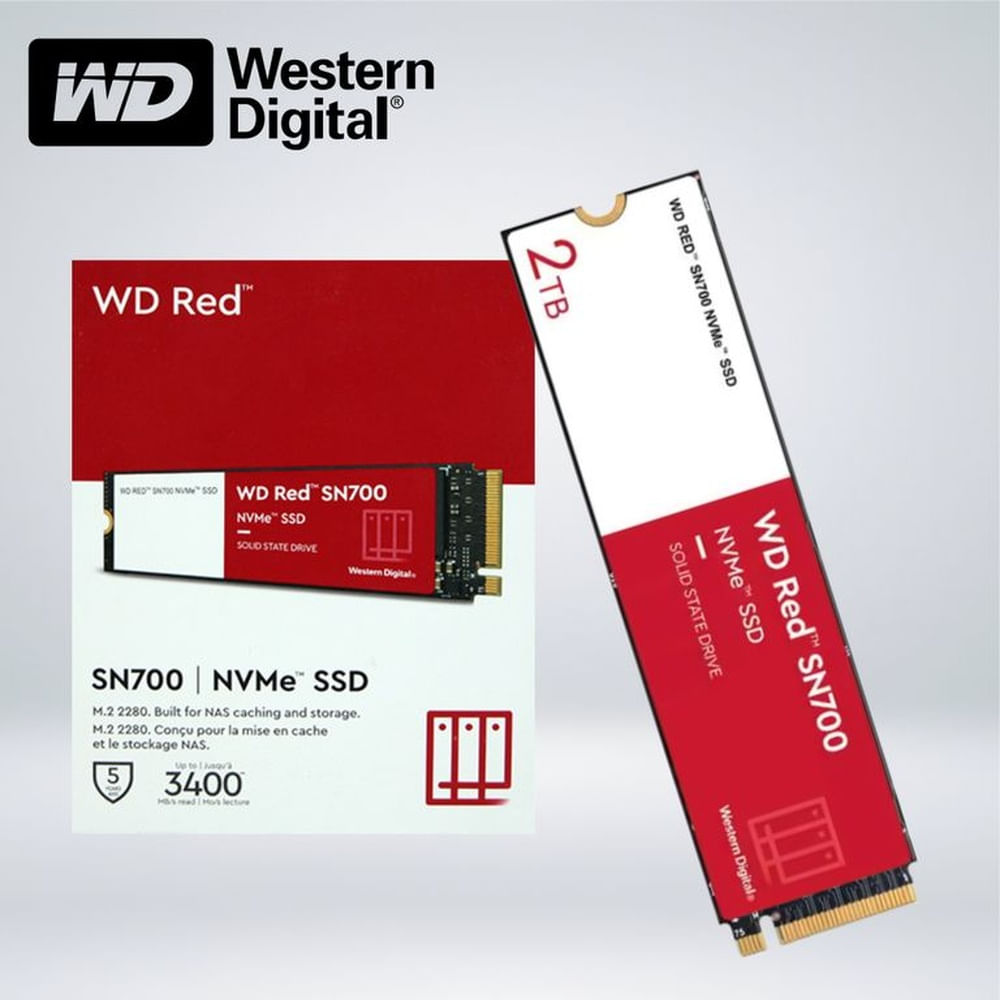 UNIDADES DE DISCO SOLIDO SSD WD WESTERN DIGITAL WD RED SN700 NVME 2TB