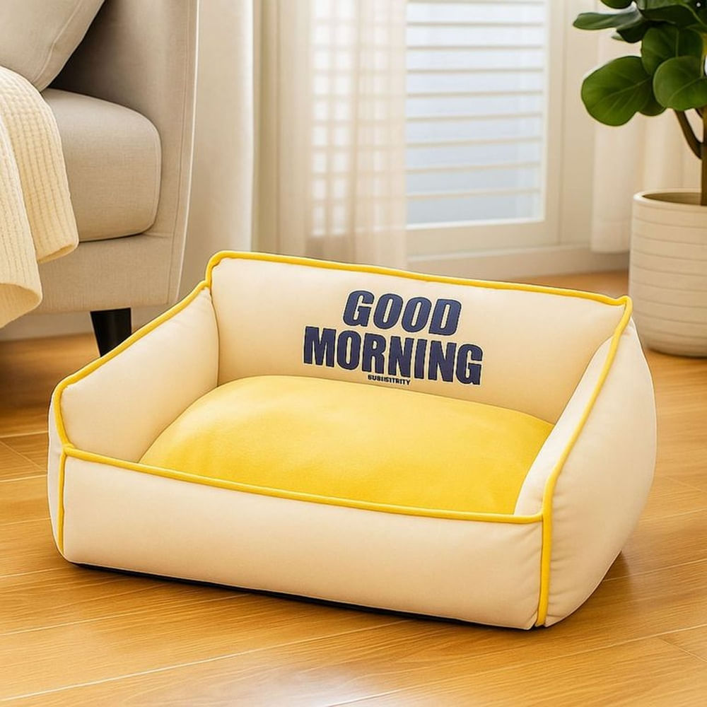 Good Morning - Cama Sofa para Perros Talla M - Amarillo