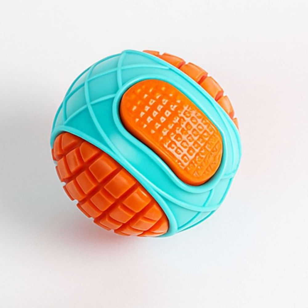WaffleBall - Pelota de Jebe Masticable para Perros Turquesa