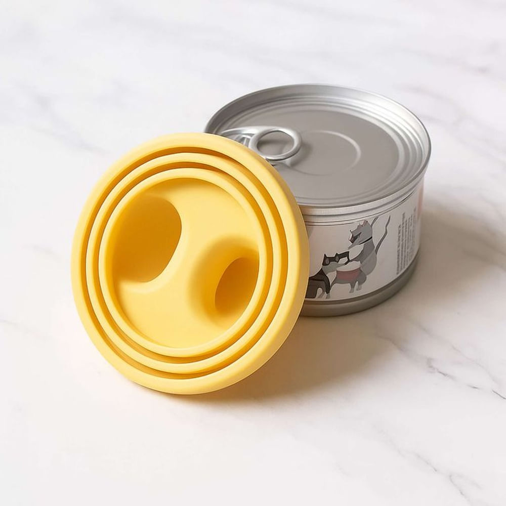 FlexiDuo - Abrelatas y sellador para Mascotas Amarillo