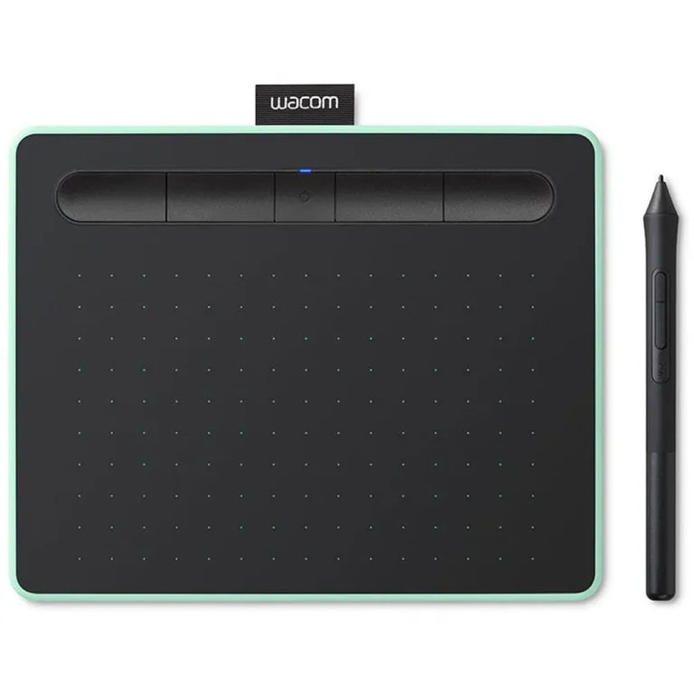 Tableta Grafica Wacom Intous Small CTL4100WL Lapiz Bluetooth color pistachio