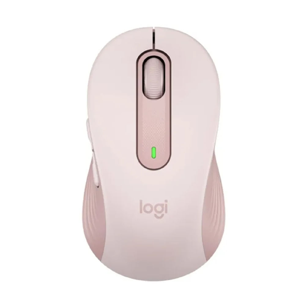 Mouse Logitech Signature M650 Silent USB/bluetooth, 4000 dpi, 5 botones, 1 pila AA, Rosa