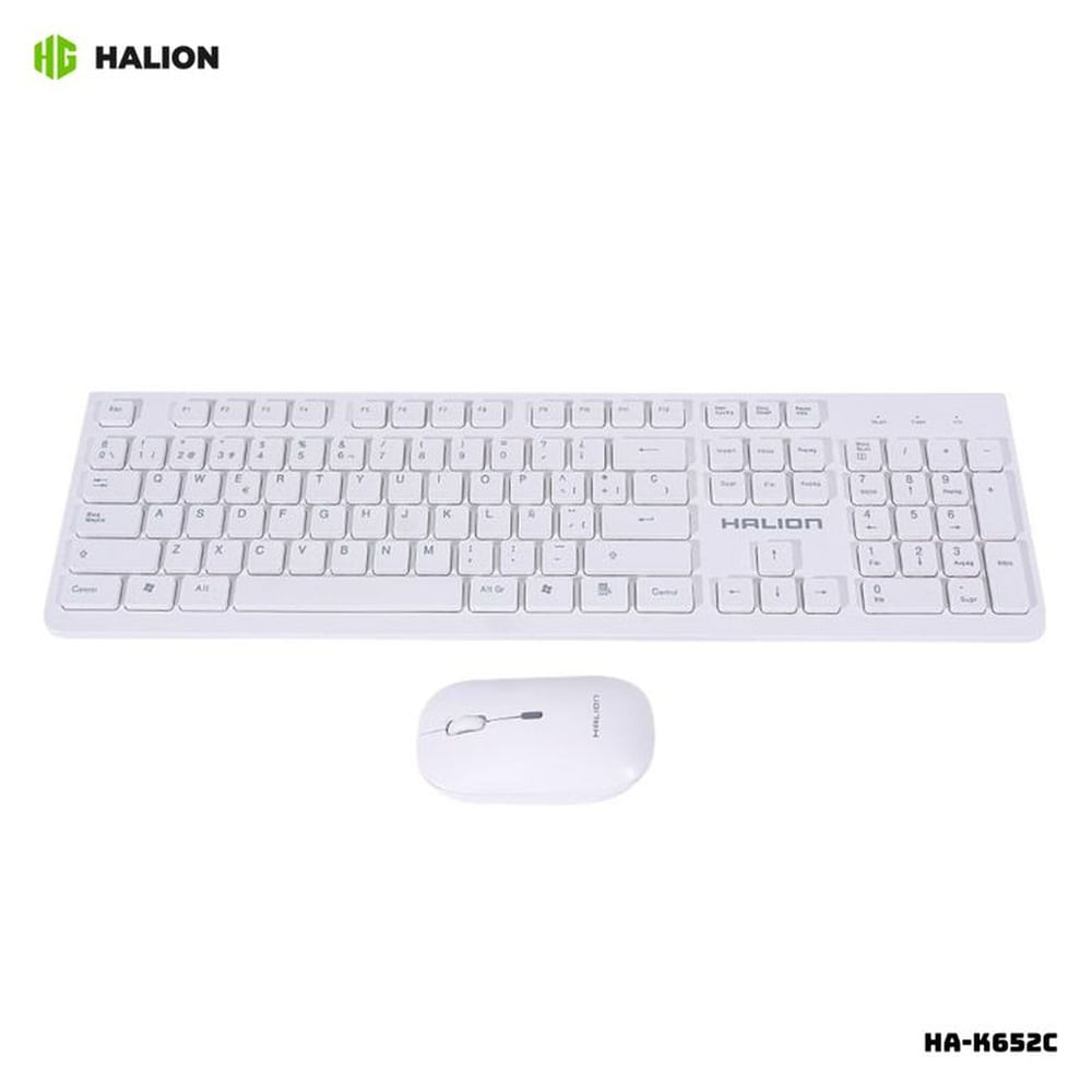 KIT HALION TECLADO Y MOUSE INALAMBRICO - HA-K652C