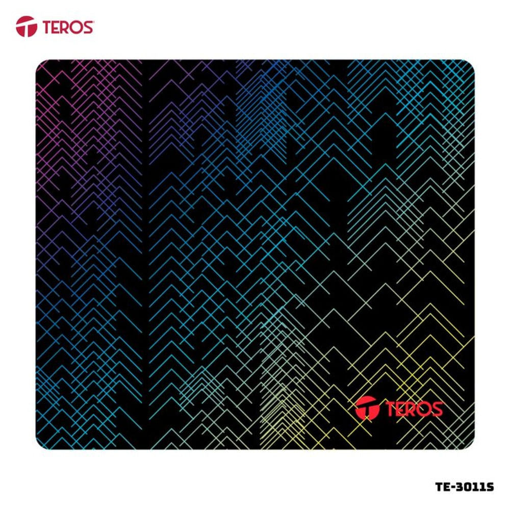 MOUSE PAD TEROS NEGRO CON DISEÑO - TE-3011S