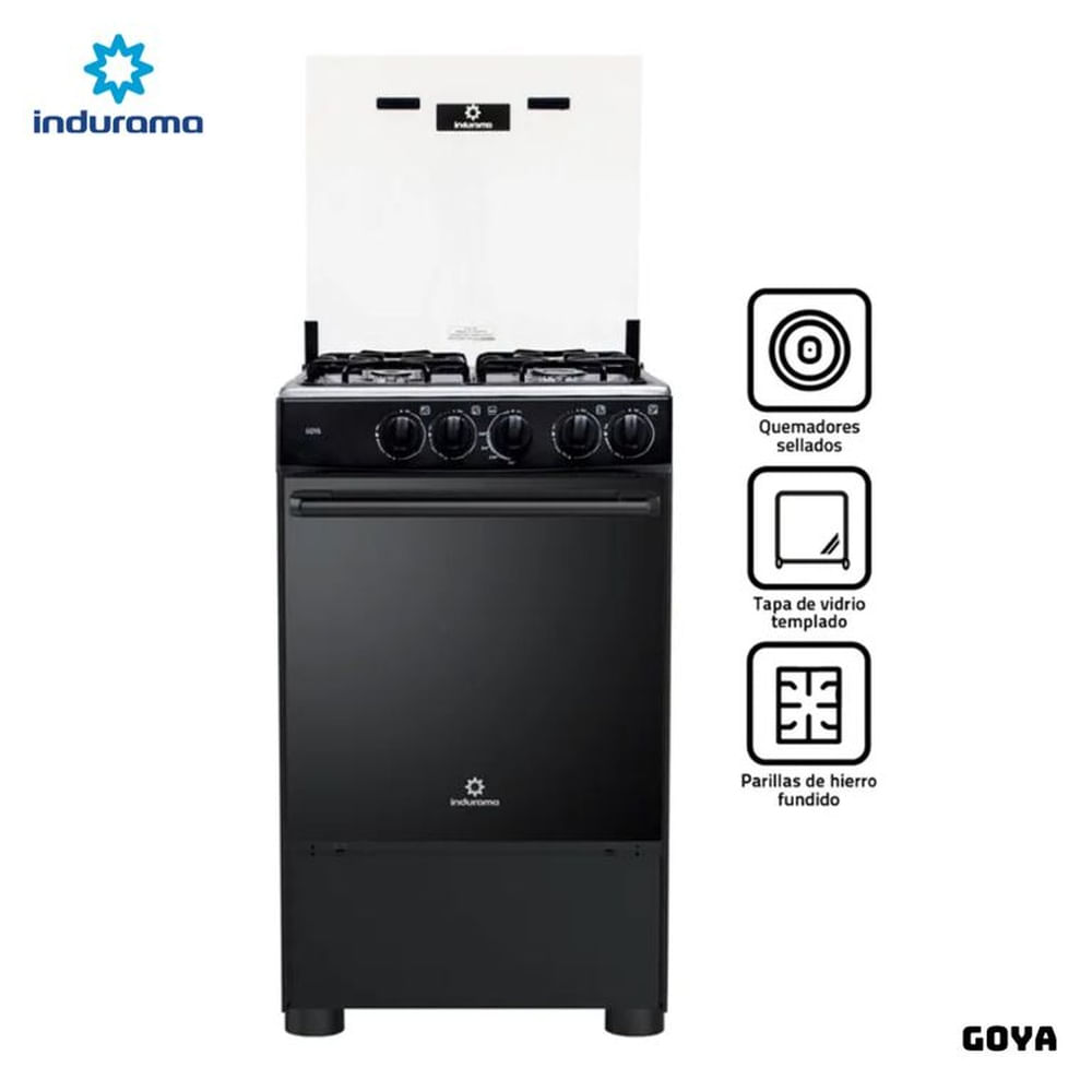 COCINA DE PIE INDURAMA A GAS 4 HORNILLAS - GOYA