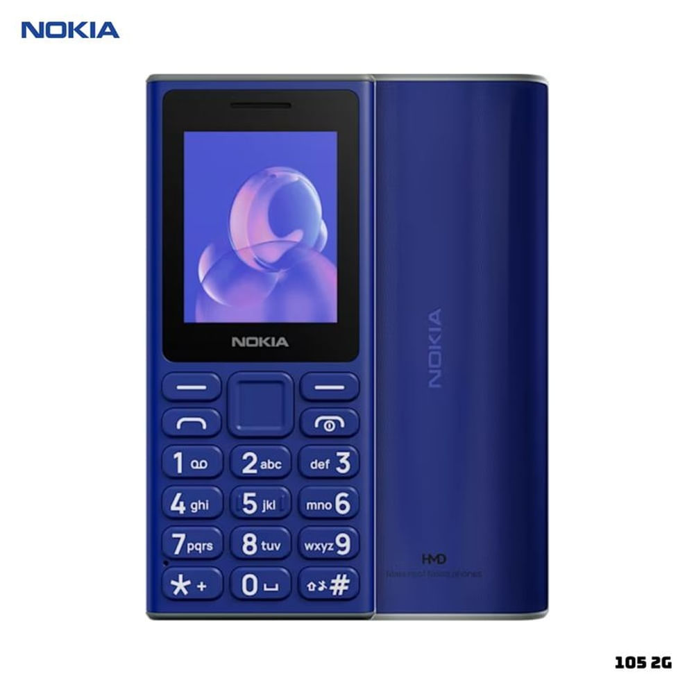 CELULAR BASICO NOKIA 105 2G DUAL SIM - AZUL