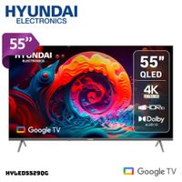 TELEVISOR HYUNDAI 55 QLED SMART TV GOOGLE TV 4K UHD - HYLED5529QG
