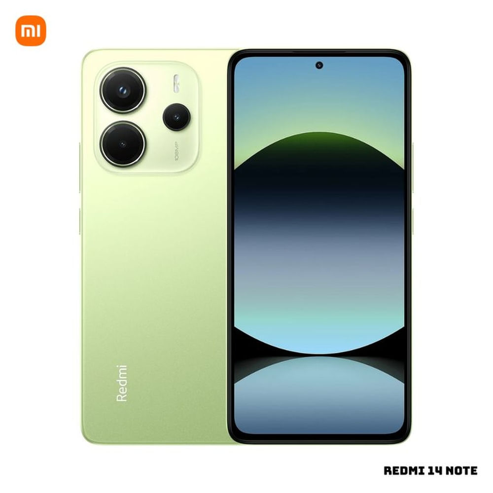 CELULAR XIAOMI REDMI NOTE 14 8GB RAM 256GB ROM - VERDE LIMA