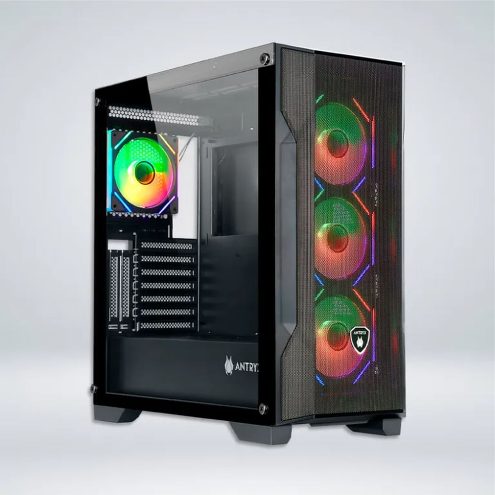 CASE ANTRYX FX 710U BLACK, INFINITY ARGB FAN X4, USB  TIPO-C