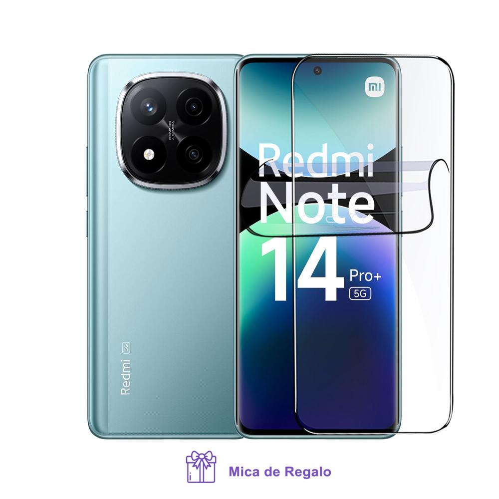 Redmi Note 14 Pro Plus 5G 8Gb Ram 256Gb Rom azul con Mica Hidrogel