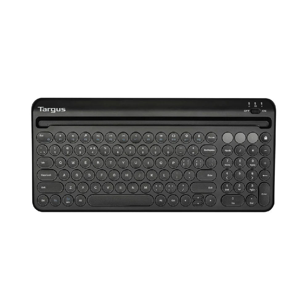 Teclado Targus Bluetooth Antimicrobial Multi-Device Color Negro Conexión Inmediata y Compacto