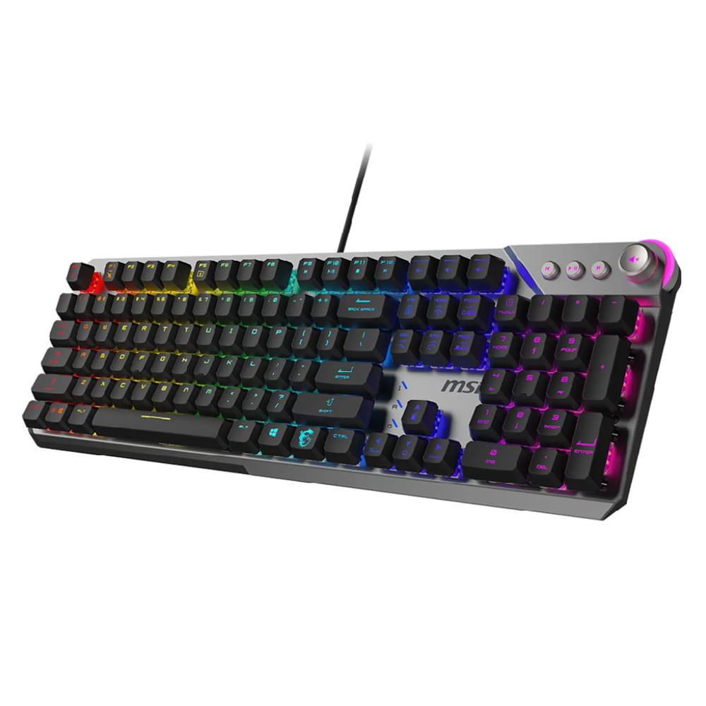 Teclado Gaming MSI Strike 600 con Switches Silenciosos y RGB - Ideal para Gamers
