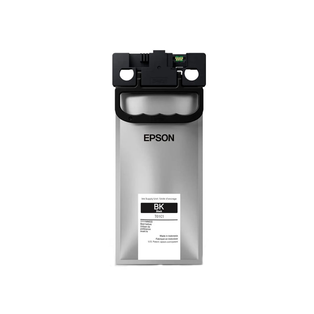 Bolsa de tinta Epson T01C1 negra alta capacidad para 10000 páginas calidad excepcional para impr