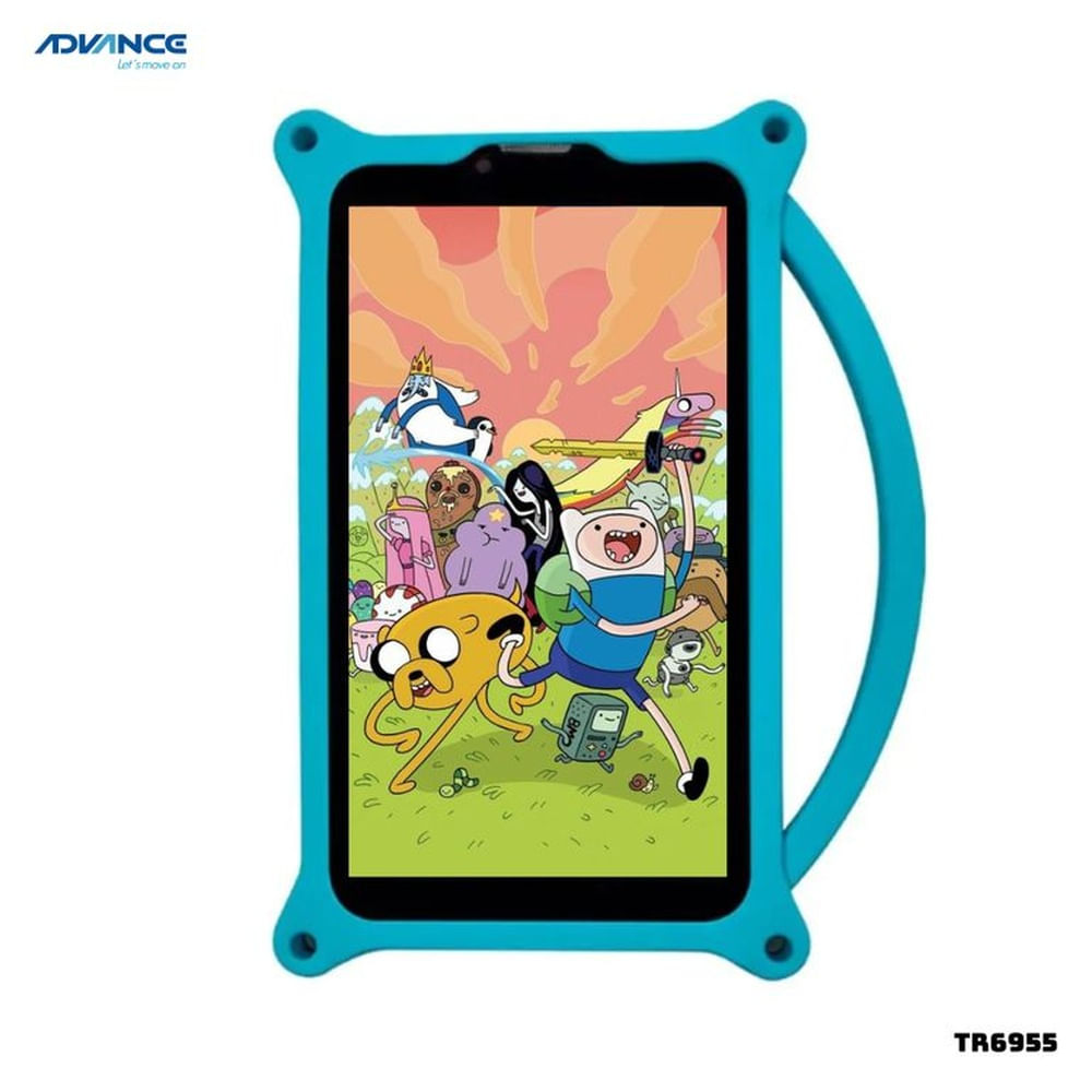 TABLET PARA NIÑOS ADVANCE PRIME 7 PULGADAS 2GB RAM 32GB ROM - TR6955 + CASE DINO AZUL