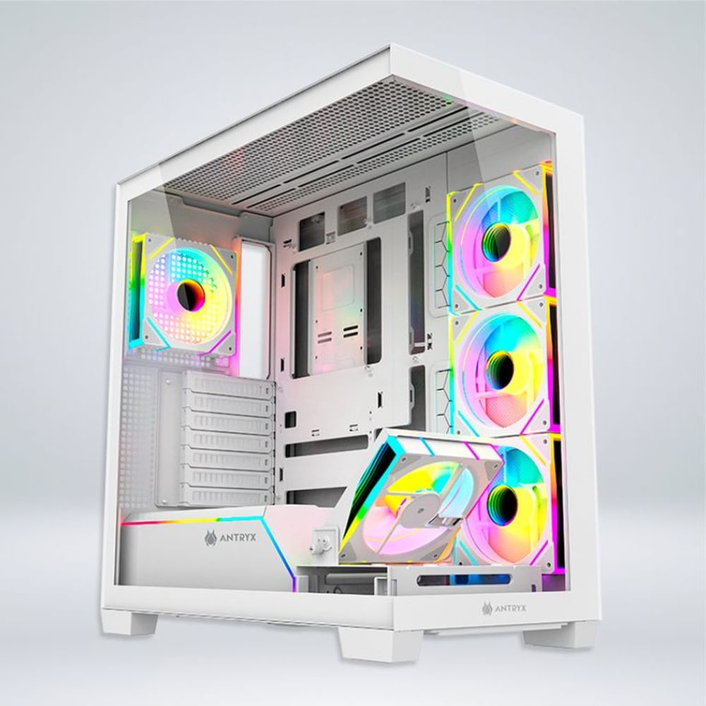 CASE ANTRYX FX 850 PRO WHITE, INFINITY ARGB FAN X5, USB TIPO-C