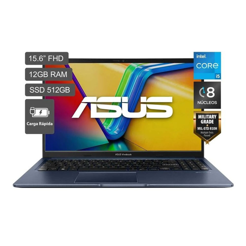 Laptop Asus Vivobook X1502VA-NJ840W 15.6'' Intel Core i5-13420H 12GB 512GB SSD Windows 11 Español