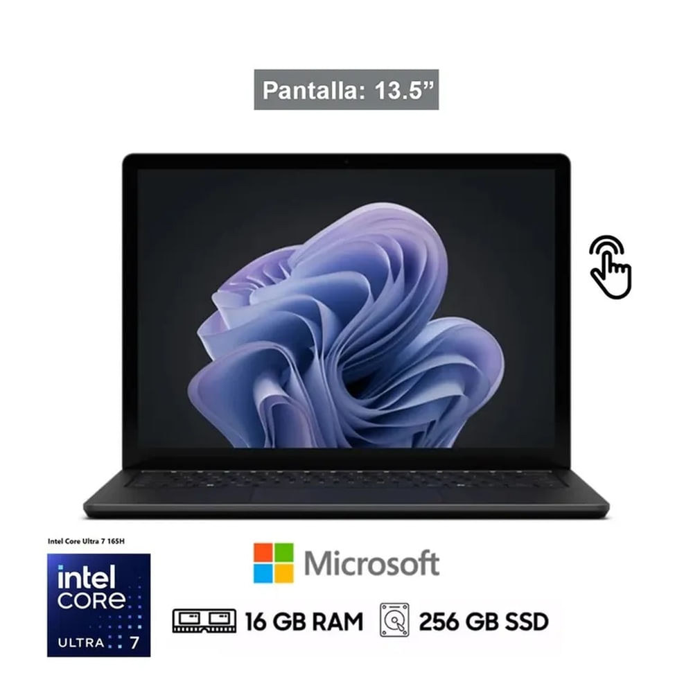 Laptop Microsoft Surface 6 13.5"" Touch, Intel Ultra 7, AI, 16Gb, 256G SSD, Windows 11 Pro Ingles